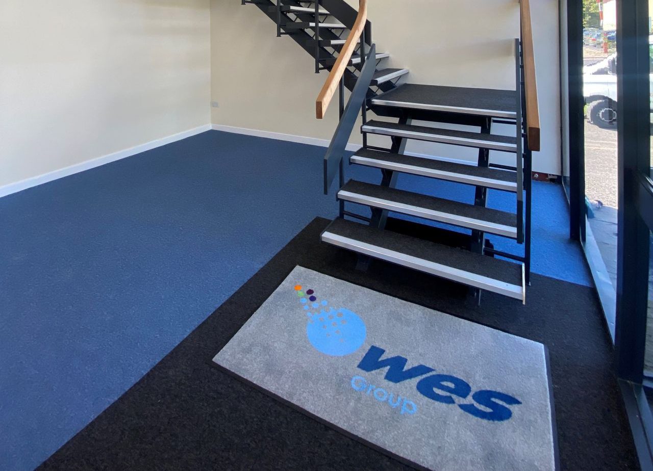 Stairway to Unit 1 office